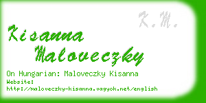 kisanna maloveczky business card